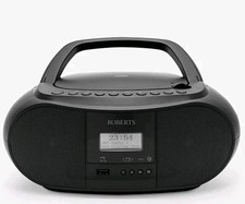 Roberts Zoombox 4 DAB/DAB+/FM/SD/USB Radio with CD Player, Black