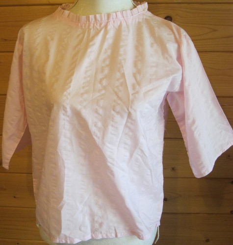 Vintage pale pink - , seersucker