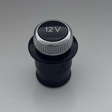 Genuine Audi / VW 12V Cigarette Lighter Socket Cover Plug Chrome  / Black