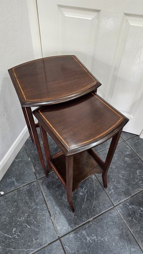 Edwardian style mahogany nest - mahogany,