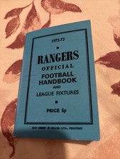 Glasgow Rangers Official Handbook 1972/73.