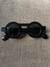 Badhero 2141323s Black Acetate Round  Retro Sunglasses John Lennon Gatsby Style