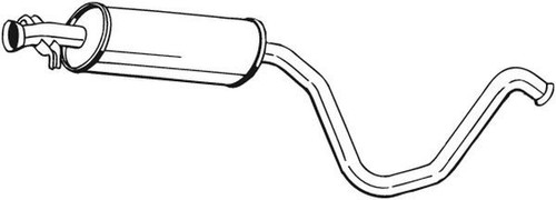 Muffler bosal 281 - 281-831, saab