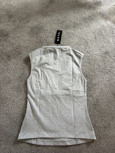 Motel rocks plunge top grey - motel,