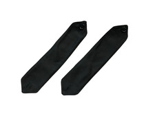 Plain Black Epaulettes Set 25cm Length - Variety of Fabric Options Available