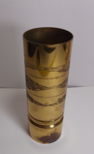 Vintage brass vase - brass,