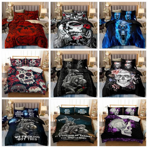 Gothic skull duvet - gothic,