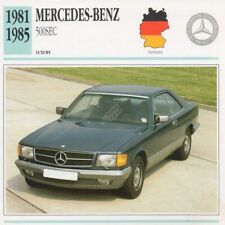 1981 MERCEDES BENZ 500SEC Classic Car Photograph / Information Maxi Card