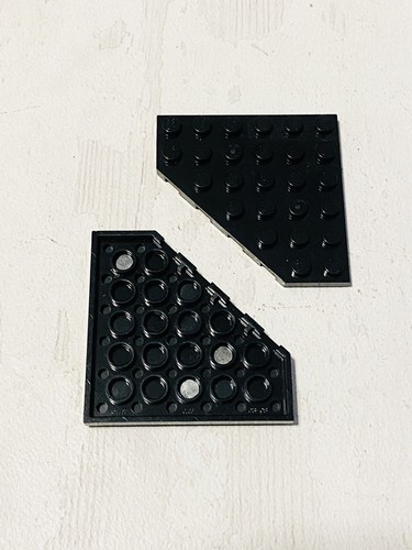 Lego 6106 black plate 6x6 - -,