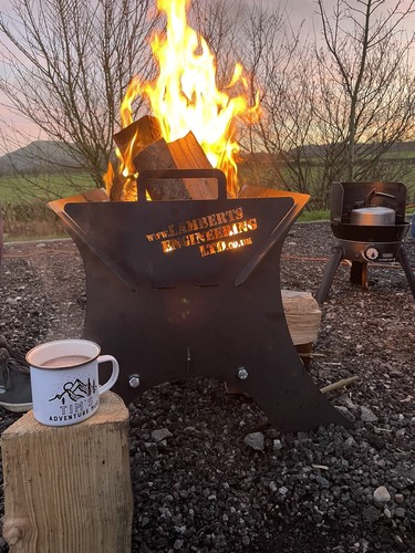 High fire pit bbq grill - fire,