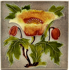 Art Nouveau Fireplace Tile