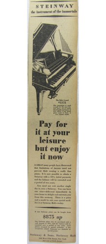 Vintage 1928 steinway baby - vintage,
