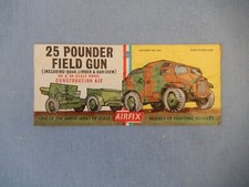 VINTAGE AIRFIX HO/OO, 1/72 HEADER CARD:- 25 POUNDER FIELD GUN.