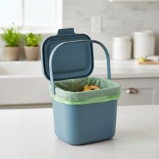 Blue Kitchen Caddy Food Waste