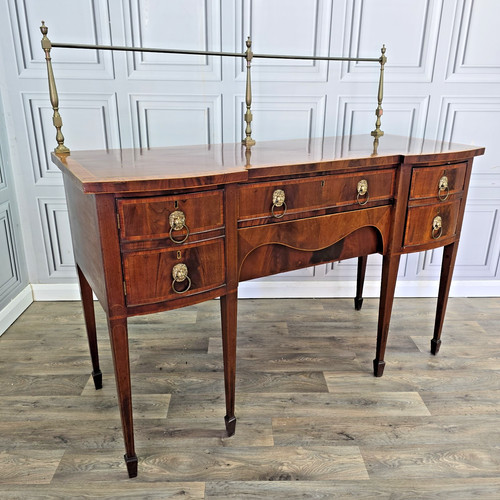 Antique serving table mahogany - table,
