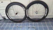 ZIPP Speed Weaponary 404 Carbon Wheelset ..Tubular 10 Speeds , Great Condition .