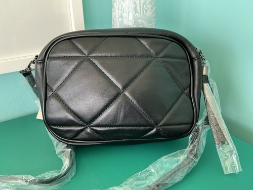 Black faux leather james - faux,