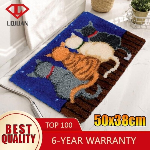 Cats latch hook rug kits - cats,