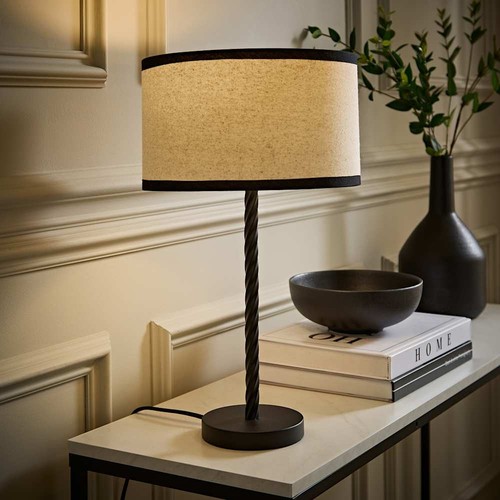 Twist table lamp matte - twist, black
