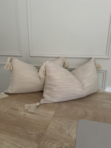 Set beige neutral tassel - of,