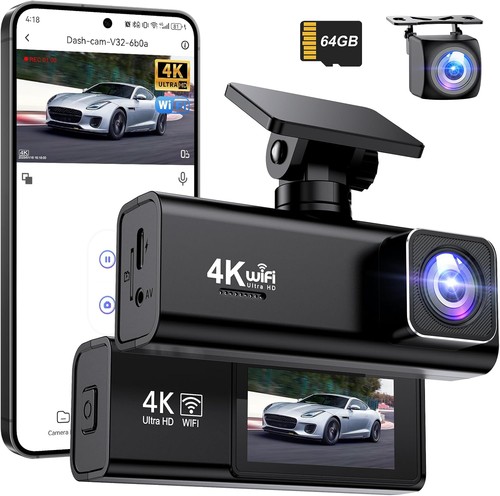 1080p dash cam front and - 4k+1080p,