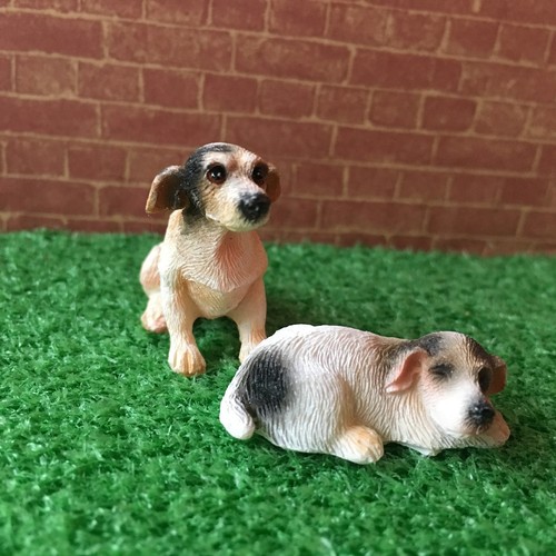 Dolls house dog jack russell - dog/s,
