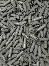 Lego Part 2780 Technic Pin with Friction Ridges Light Old Grey Pack of 30.