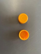 Thermostatic Radiator Valve Decorators Screw Cap (Orange) x 2