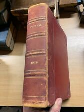 1920 PUNCH MAGAZINES BOUND VOLUMES HEAVY 3kg LEATHER SPINE BOOK (P15)