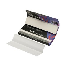 10 x OCB Black Paper With Tips Premium Kingsize Rolling Papers Combi