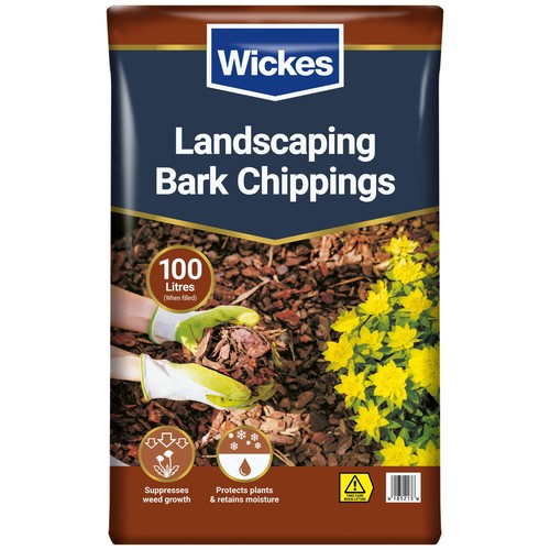 Garden bark chippings - chippings, 100l