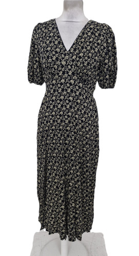 Women tea dress black - m&s,