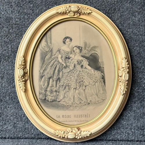 Antique ornate oval - , picture