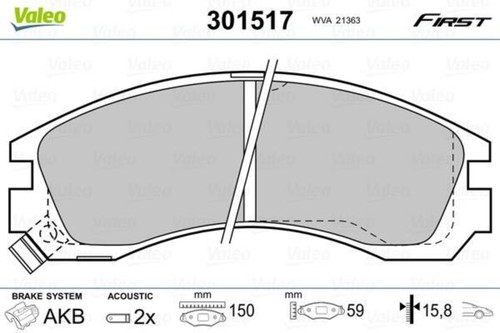Valeo disc brake - , pad