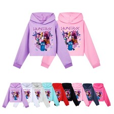 Hot Girls K-POP Devil Hunters Hoodie Kids HUNTRX Sweatshirt Pullover Jumper Top