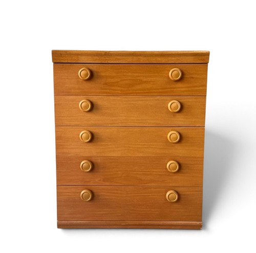 Danish teak chest - of, drawers