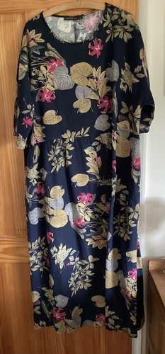 Long 100 cotton dress - cotton, size