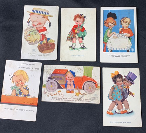 Vintage postcard set mabel - vintage,