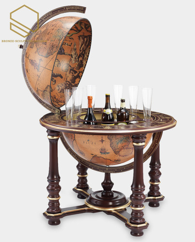 Bar globe drinks - globe, cabinet