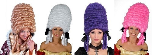 Womens pompadour wig georgian - womens,