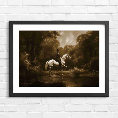 Vintage horse hunter rider - vintage,