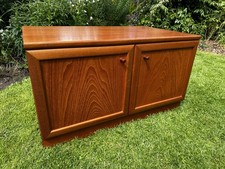 Antique Teak Veneer TV/Music Cabinet By McIntosh