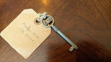 A vintage grand piano lock key made by Chappell & Co