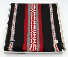 Vintage 60's Sammy Knitted Red & Black Stripe Scarf 'Red Star Series' - Boxed