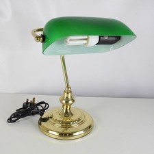 Bankers lamp brass - desk, table