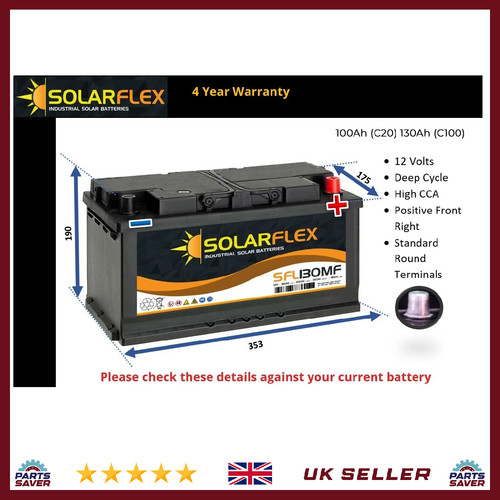 12v 130ah leisure battery - 12v,