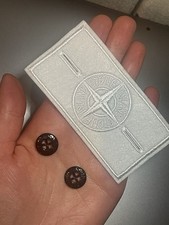 Stone Island badge white