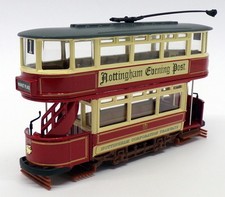 Corgi Appx 12cm Long Diecast CC25205 - Double Deck Closed Tram - Nottingham