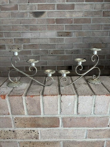 Pair vintage style arm metal - pair,