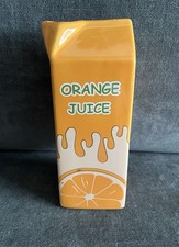 Vintage Inspired Ceramic Orange Juice Carton Jug Pitcher